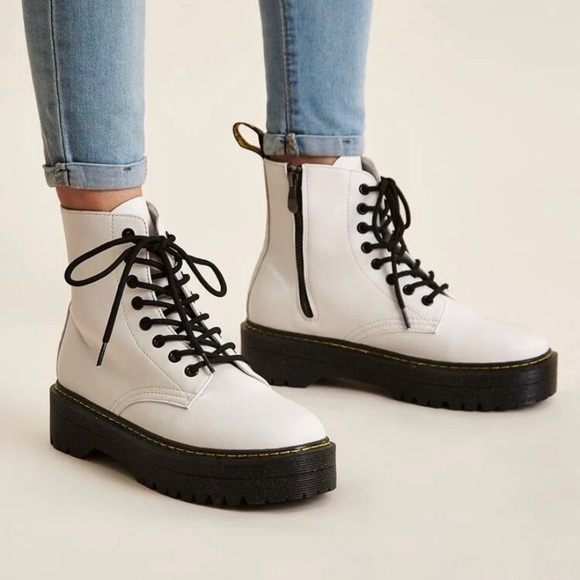 shein white boots